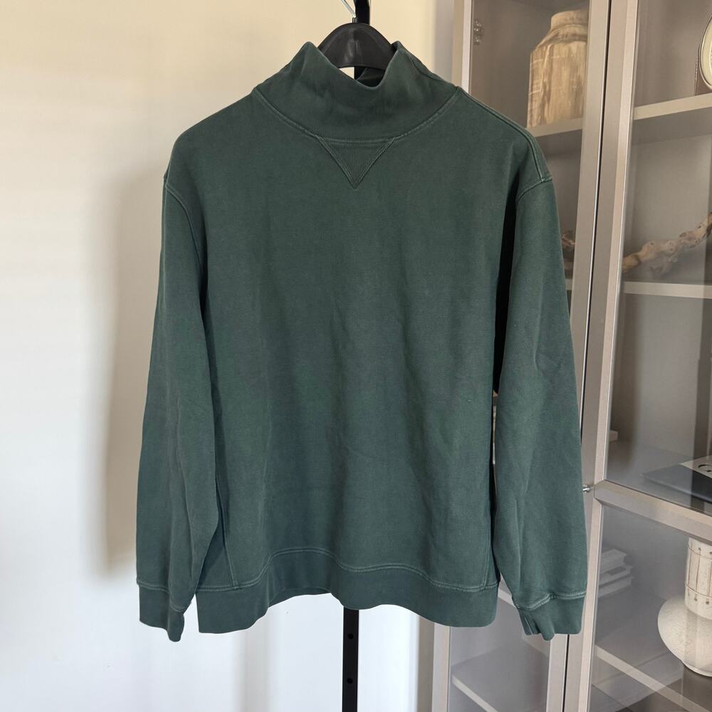 Knickerbocker Compact Trainer Hunter Green Sweatshirt XXL NEW Mock Neck Pullover